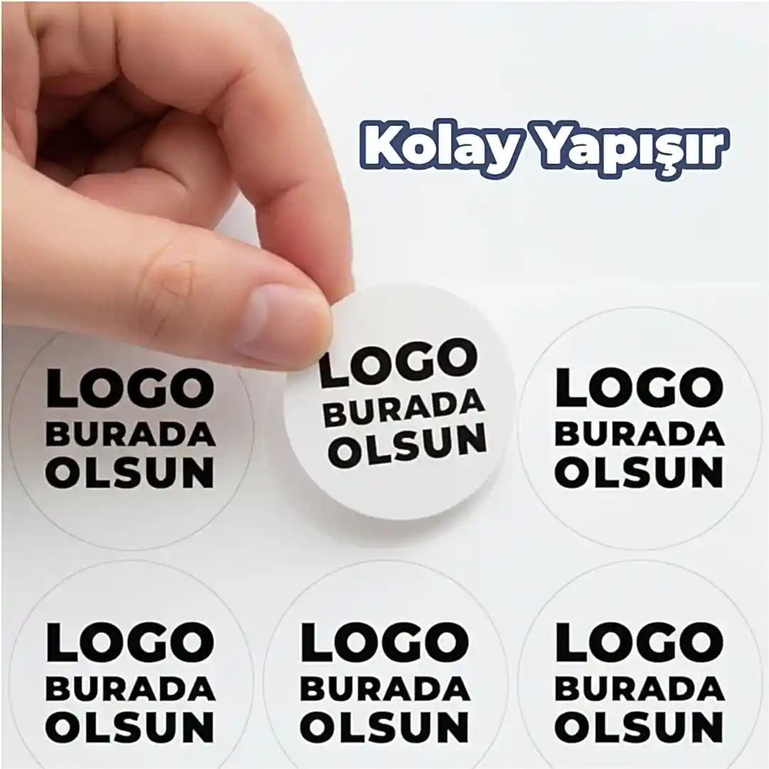 El yapımı Sticker & Etiket Baskı | Yuvarlak · Kuşe Kağıt · Özelleştirilebilir