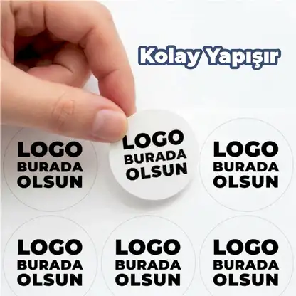 El yapımı Sticker & Etiket Baskı | Yuvarlak · Kuşe Kağıt · Özelleştirilebilir