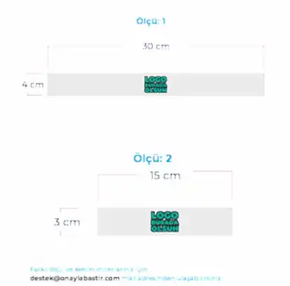 Paket Servis Sticker | Logo Baskılı Dikdörtgen Gıda Ambalaj Etiketi