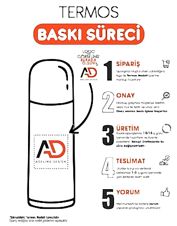 5340 Çelik Termos / 300 Ml - Detay Görünüm | promosyon