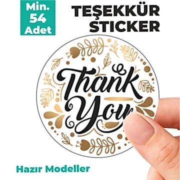 Thank you sticker