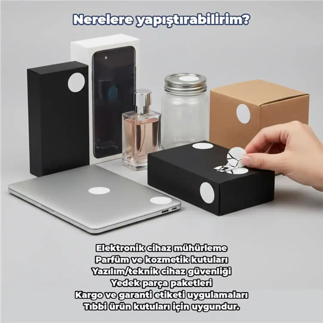 Hijyen Etiketi Yumurta kabuğu | Kırılgan Güvenlik & Hijyen Mühür Etiketi