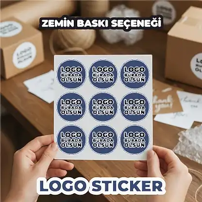 Sticker & Etiket | Yuvarlak · Kuşe Kağıt · Özelleştirilebilir