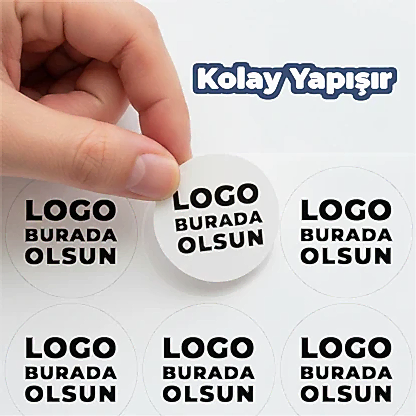 Sticker & Etiket | Yuvarlak · Kuşe Kağıt · Özelleştirilebilir