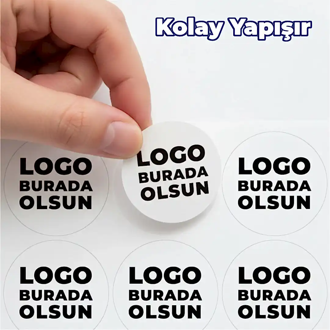 Sticker Baskı – Kavanoz Kapak Etiketi | Yuvarlak Bal & Reçel Etiketi (Kuşe Kağıt)